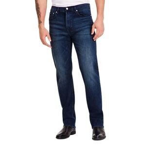 Calvin Klein Jeans Mens Boston Blue Standard Straight-Fit Stretch pants